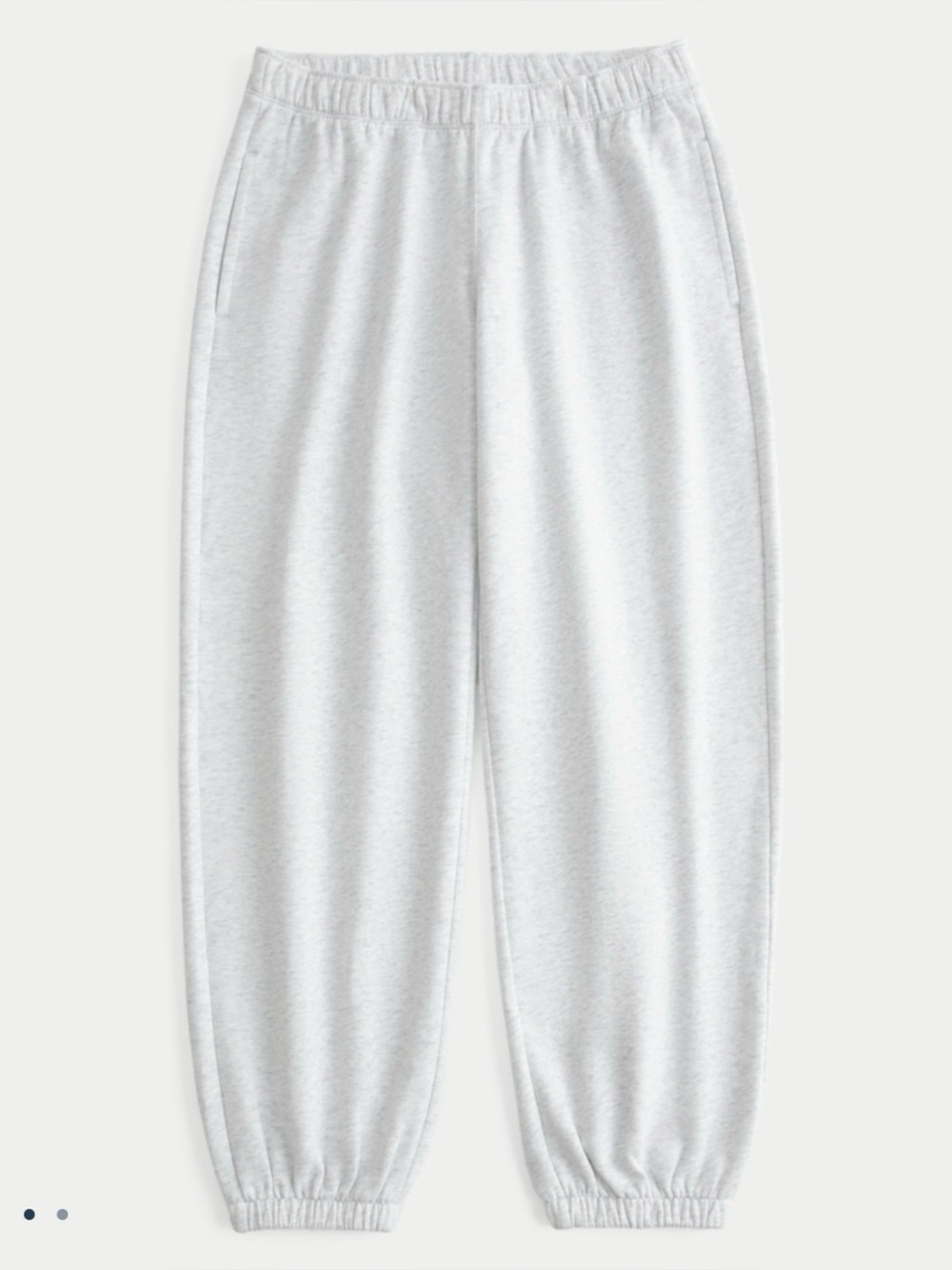 Hollister Light Heather Gray Feel Good Fleece Joggers XL Long
